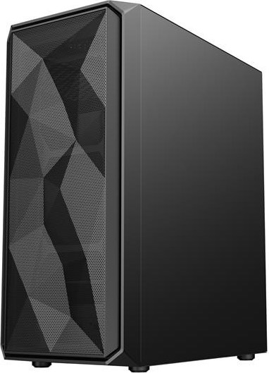 VEIN X VeinX case ME19A Mid Tower, bez zdroje, 1x USB3.0, 1x USB2.0, 4x 120mm ARGB Fan, 1x ARGB Controller, černá