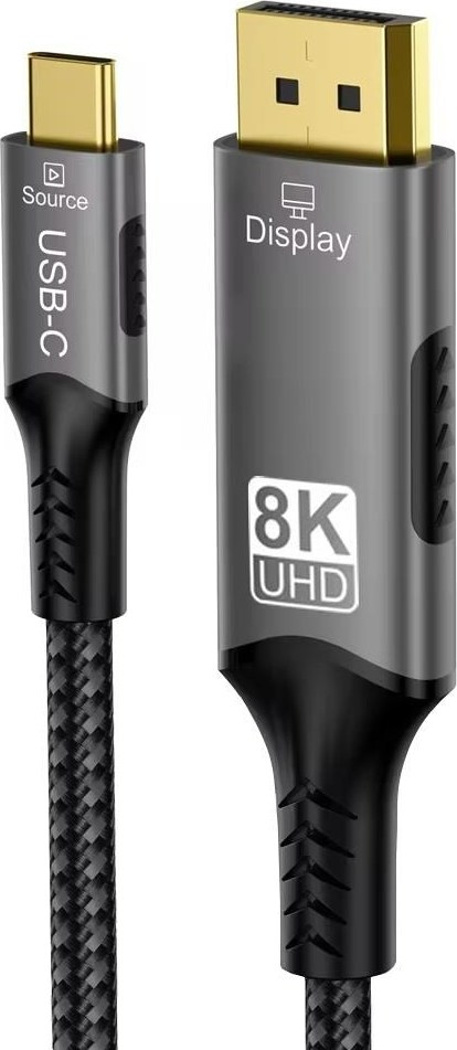 PremiumCord kabel USB-C na DisplayPort DP1.4 8K@60Hz a 4k@120Hz 2m