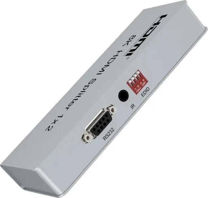 PremiumCord HDMI 2.1 splitter 1-2 porty, 8K@60Hz, 4K@120Hz, 1080p, HDR