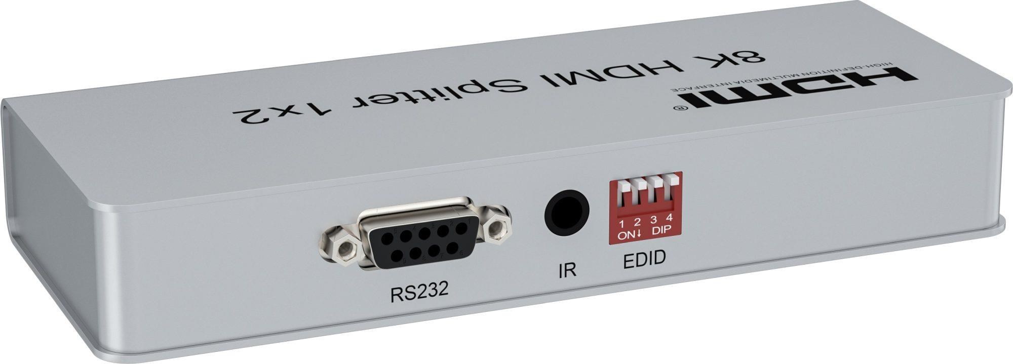 PremiumCord HDMI 2.1 splitter 1-2 porty, 8K@60Hz, 4K@120Hz, 1080p, HDR