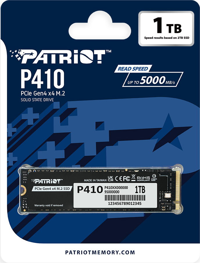PATRIOT P410/1TB/SSD/M.2 NVMe/5R