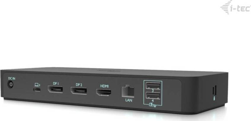 i-tec USB-C Intelligent Triple Display Docking Station, Power Delivery 100W