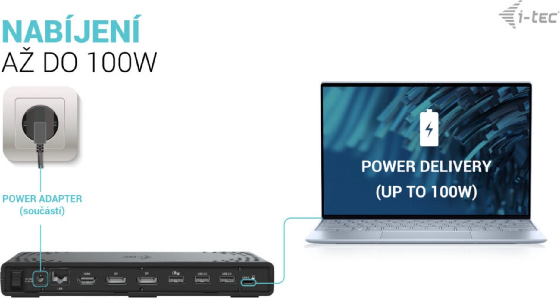 i-tec USB-C Triple Display Docking Station Gen 2, PD 100W