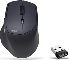 Set klávesnice a myši RAPOO 9800M, bezdrôtový, CZ/SK, sivý