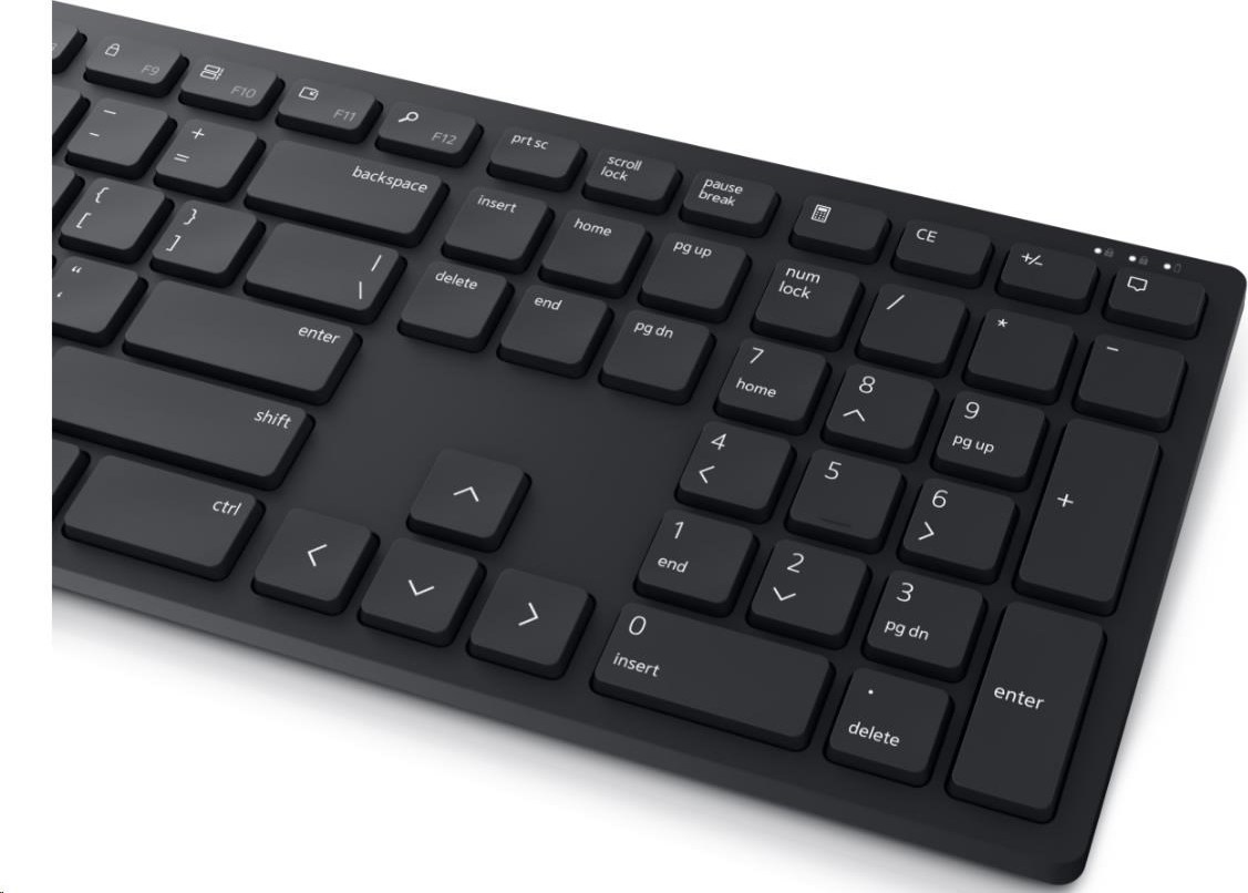 DELL Pro Wireless Keyboard and Mouse - KM5221W - US International (QWERTY) - Black