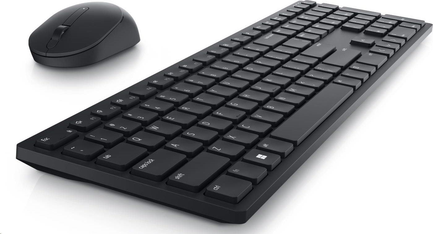 DELL Pro Wireless Keyboard and Mouse - KM5221W - US International (QWERTY) - Black