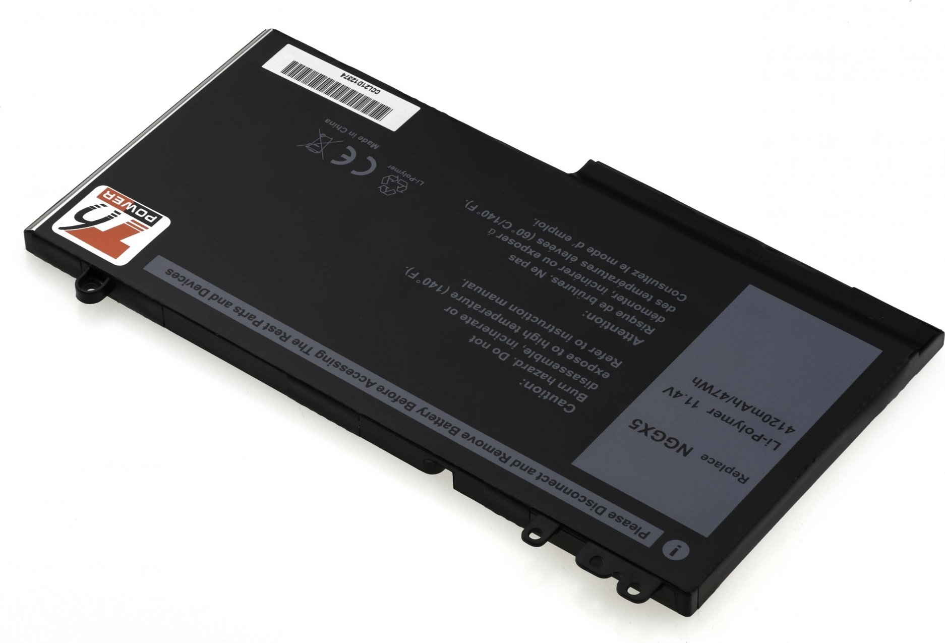 Baterie T6 Power pro Dell Latitude E5270, E5470, 4120mAh, 47Wh, 3cell, Li-pol