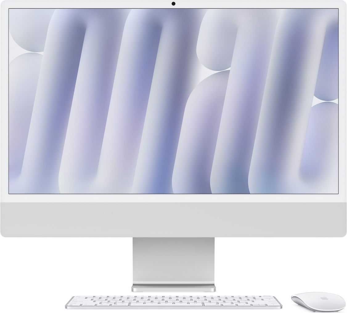 Apple iMac 24'' 4.5K display M4 chip 8-core CPU and 8-core GPU, 16GB, 256GB SSD - Silver