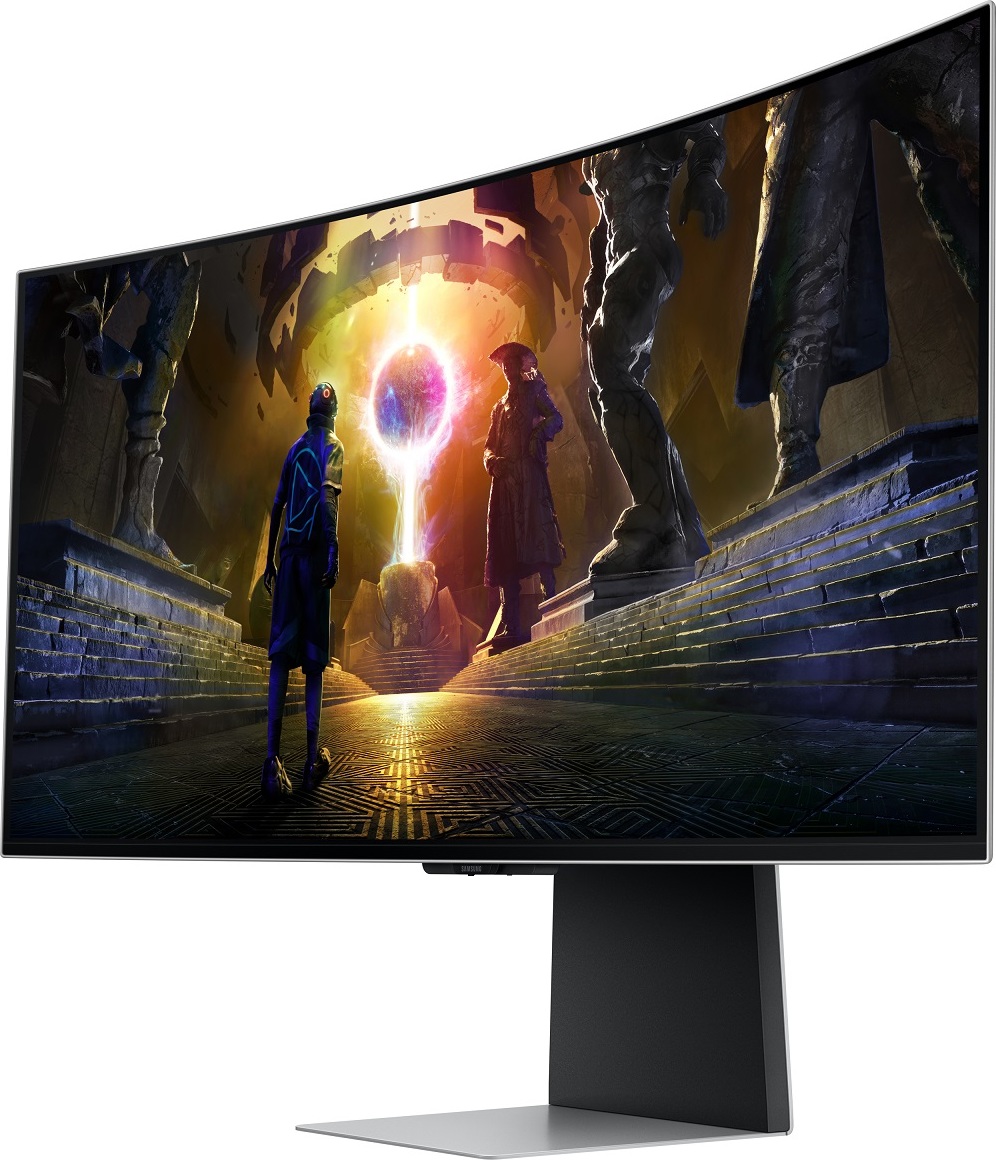 SAMSUNG MT LED LCD Monitor 34" Samsung ViewFinity G85SD - 3440x1440, QD-OLED, 175 Hz, repro, 1,07 miliardy barev