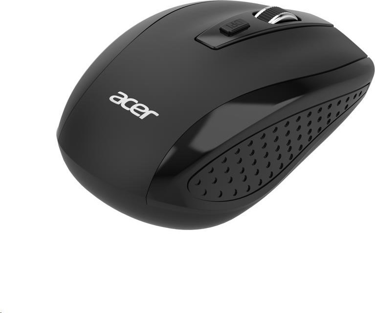ACER Myš, Wireless mouse MX202 Black - RF 2.4 GHz dongle, DPI 1000/1200/1600, 6 tlačítek