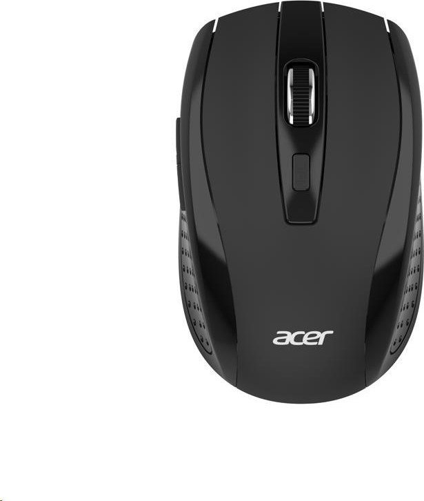 ACER Myš, Wireless mouse MX202 Black - RF 2.4 GHz dongle, DPI 1000/1200/1600, 6 tlačítek