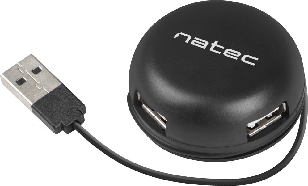 Natec BUMBLEBEE rozbočovač 3x USB 2.0 HUB černý