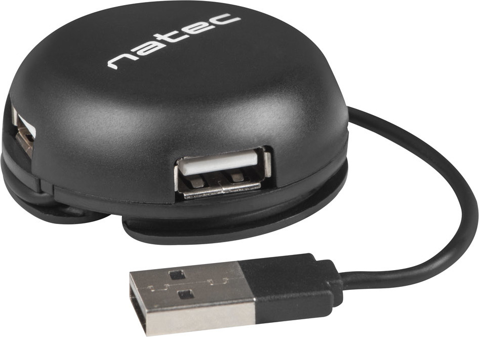 Natec BUMBLEBEE rozbočovač 3x USB 2.0 HUB černý