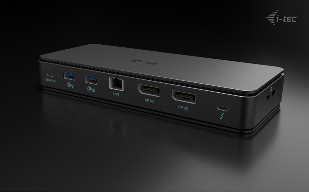 i-tec Thunderbolt4 2x Display Docking Station Gen3, 7x USB, 2.5 GLAN, PowerDelivery 92 W