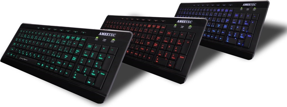 EXACTGAME AMEI AM-K3001R/Drátová USB/CZ layout/Černá