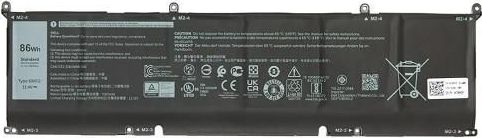 Dell baterie 6-cell 86W/HR LI-ON pro Inspiron 5620, 7620, G5 5510, 5515, 5520, 5525 Vostro 7510,7620