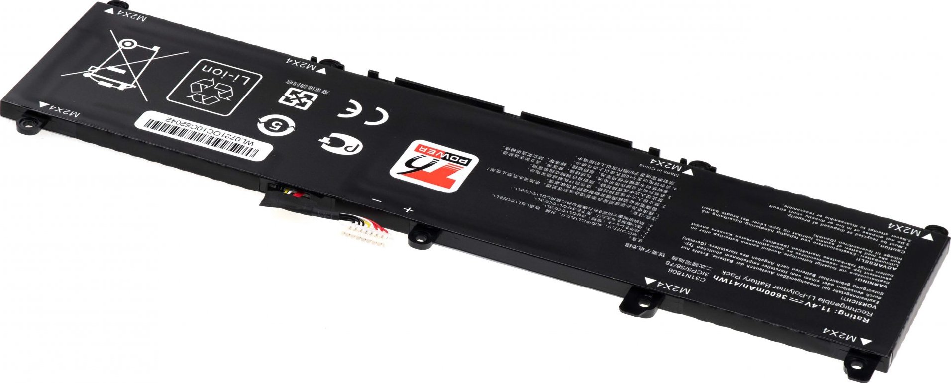 Baterie T6 Power Asus VivoBook S13 S330F, S330U, X330F, X330U, 3600mAh, 41Wh, 3cell, Li-pol