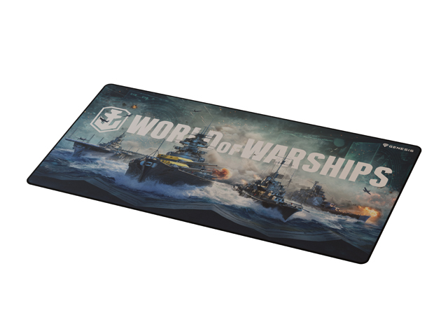 Herní podložka pod myš Genesis CARBON 500 WORLD of WARSHIPS ARMADA, MAXI 90x45cm