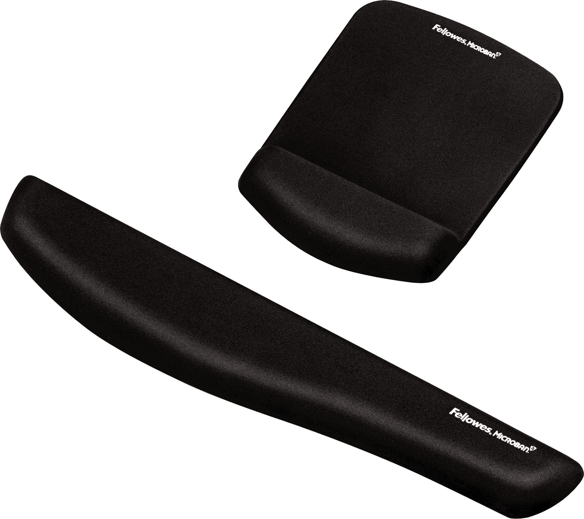 Opěrka zápěstí ke klávesnici Fellowes PlushTouch černá
