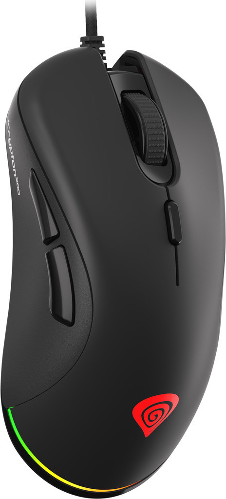 Genesis herní optická myš KRYPTON 200/RGB/6400 DPI/Herní/Optická/6 000 DPI/Drátová USB/Černá