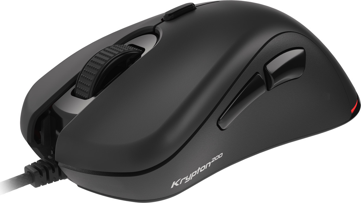 Genesis herní optická myš KRYPTON 200/RGB/6400 DPI/Herní/Optická/6 000 DPI/Drátová USB/Černá