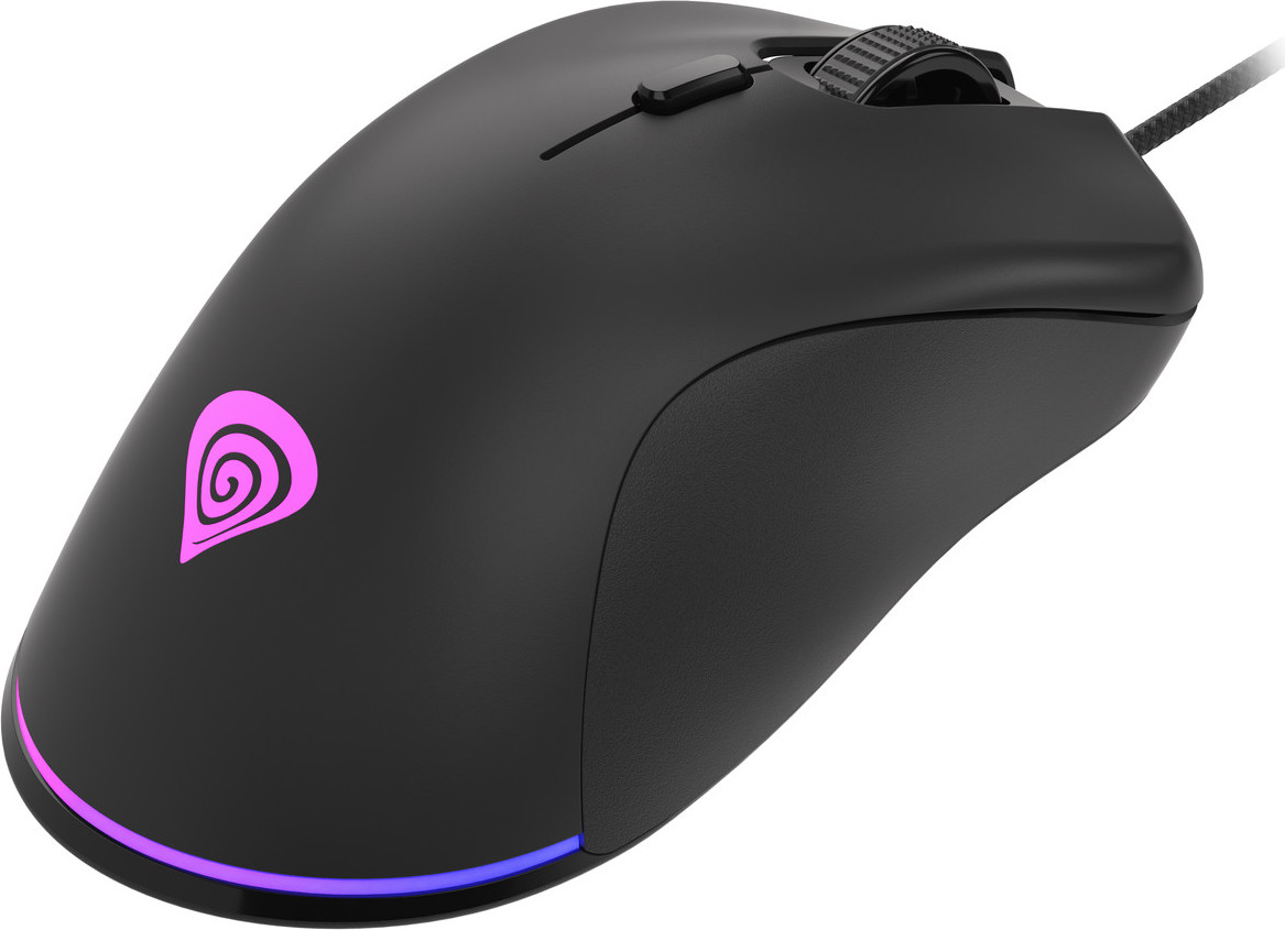 Genesis herní optická myš KRYPTON 200/RGB/6400 DPI/Herní/Optická/6 000 DPI/Drátová USB/Černá