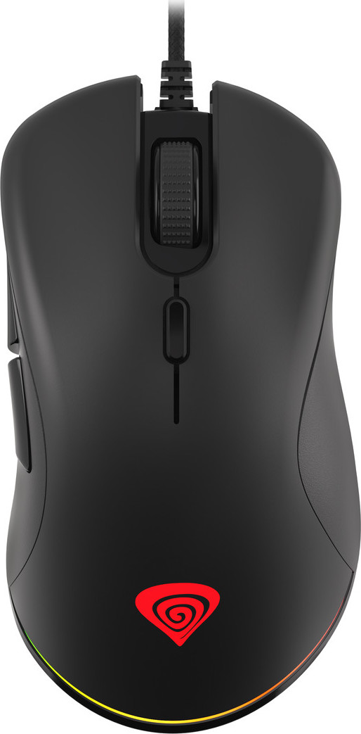 Genesis herní optická myš KRYPTON 200/RGB/6400 DPI/Herní/Optická/6 000 DPI/Drátová USB/Černá