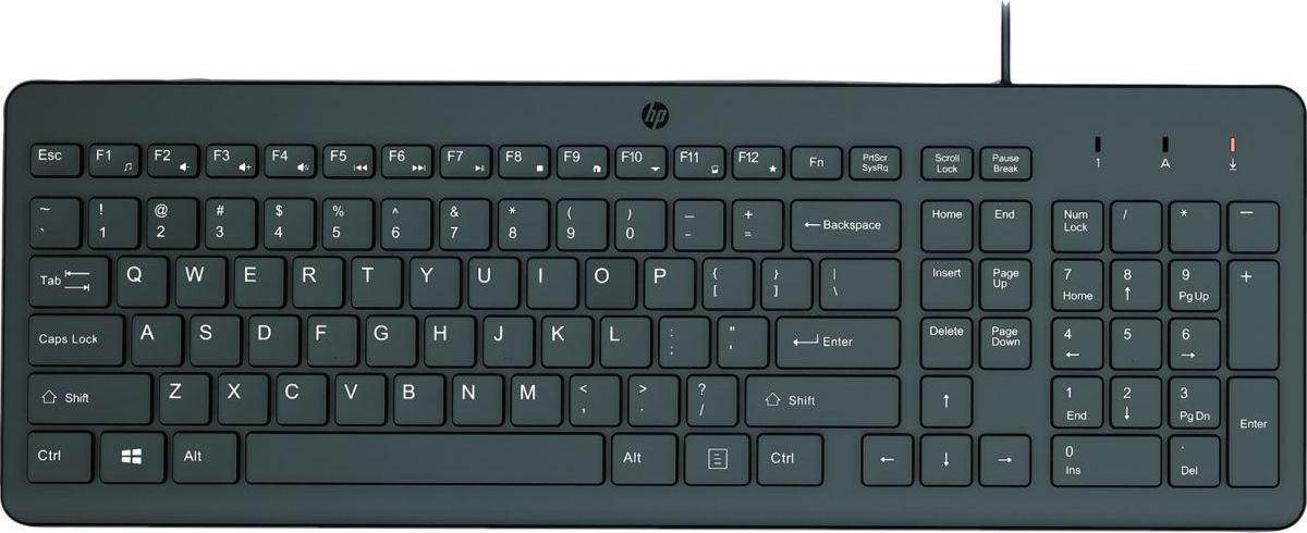 HP Inc. HP 150 Wired Keyboard - drátová klávesnice - CZ/SK lokalizace