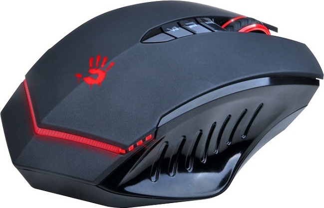 A4tech BLOODY V8 herná myš, až 3200DPI, technológia V-Track, 160KB pamäť, USB, CORE 3, kovové podložky
