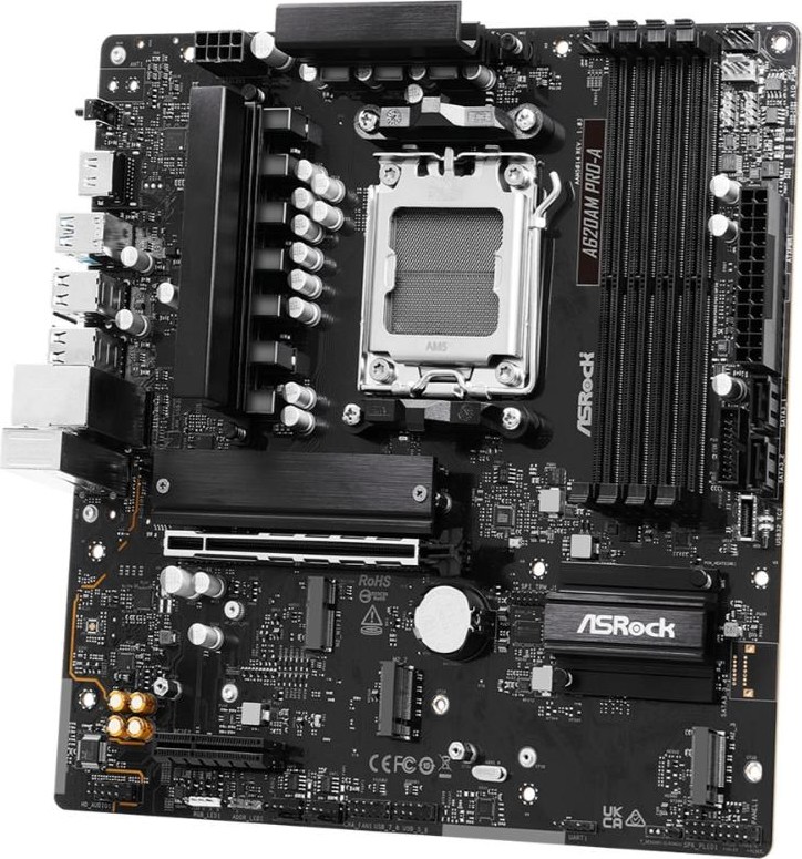 ASRock MB Sc AM5 A620AM PRO-A, AMD A620A, 4xDDR5, 1xHDMI