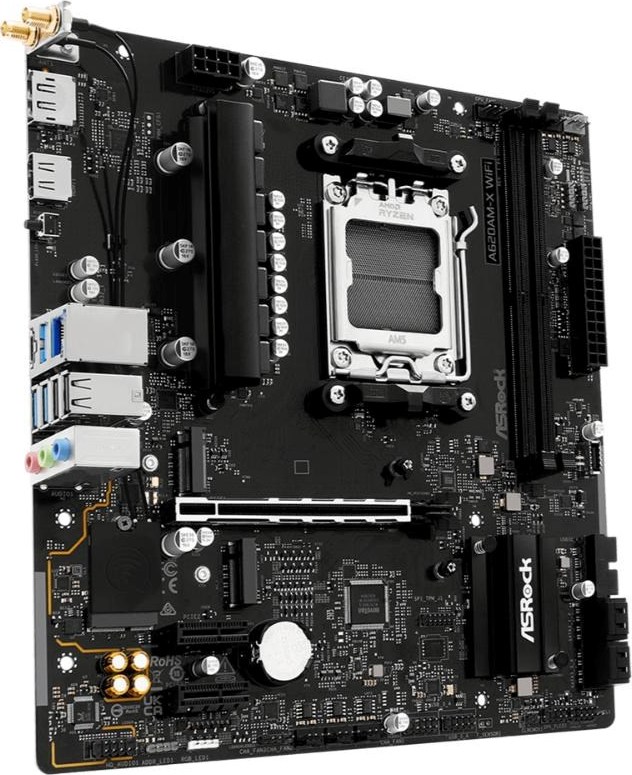 ASRock MB Sc AM5 A620AM-X WIFI, AMD A620A, 2xDDR5, 1xHDMI, 1xDP, WIFI