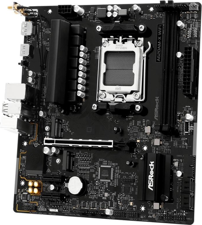 ASRock MB Sc AM5 A620AM-X WIFI, AMD A620A, 2xDDR5, 1xHDMI, 1xDP, WIFI