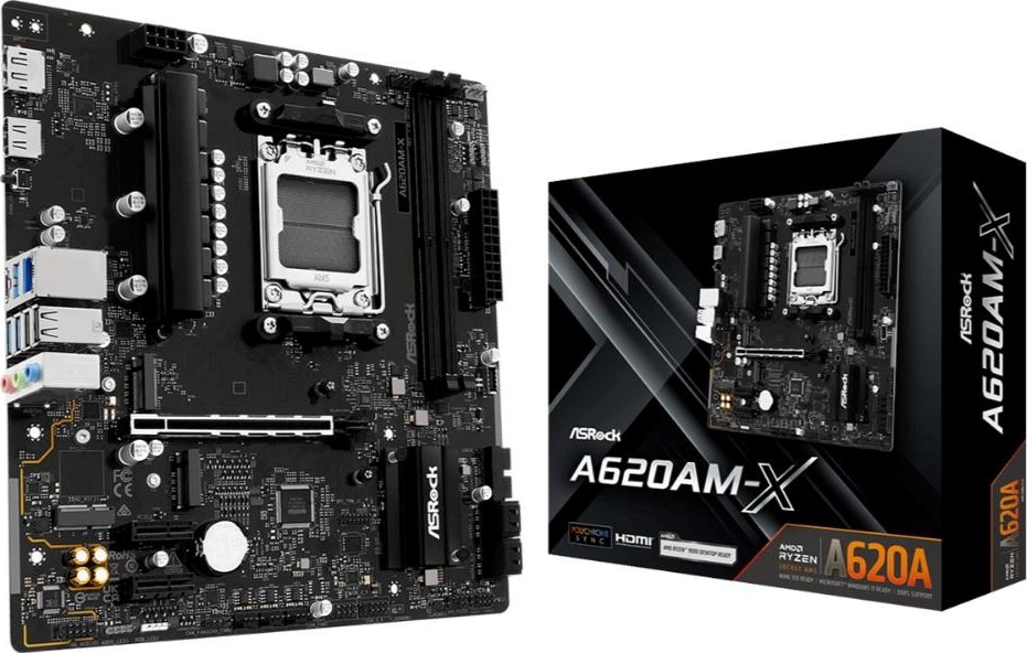 ASRock MB Sc AM5 A620AM-X, AMD A620A, 2xDDR5, 1xHDMI, 1xDP