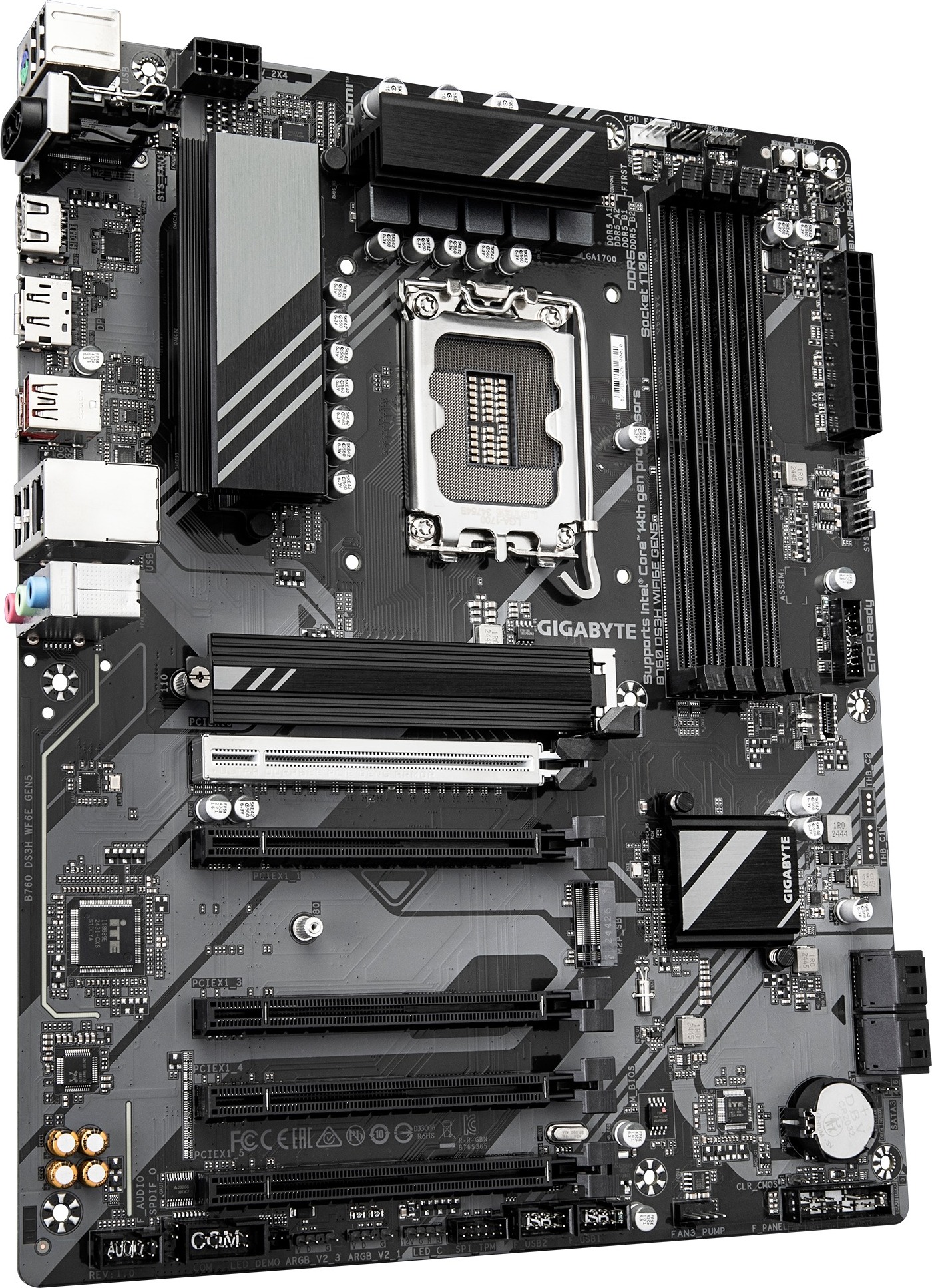 GIGABYTE MB Sc LGA1700 B760 DS3H WIFI6E GEN5, Intel B760, 4xDDR5, 1xDP, 1xHDMI, WiFi