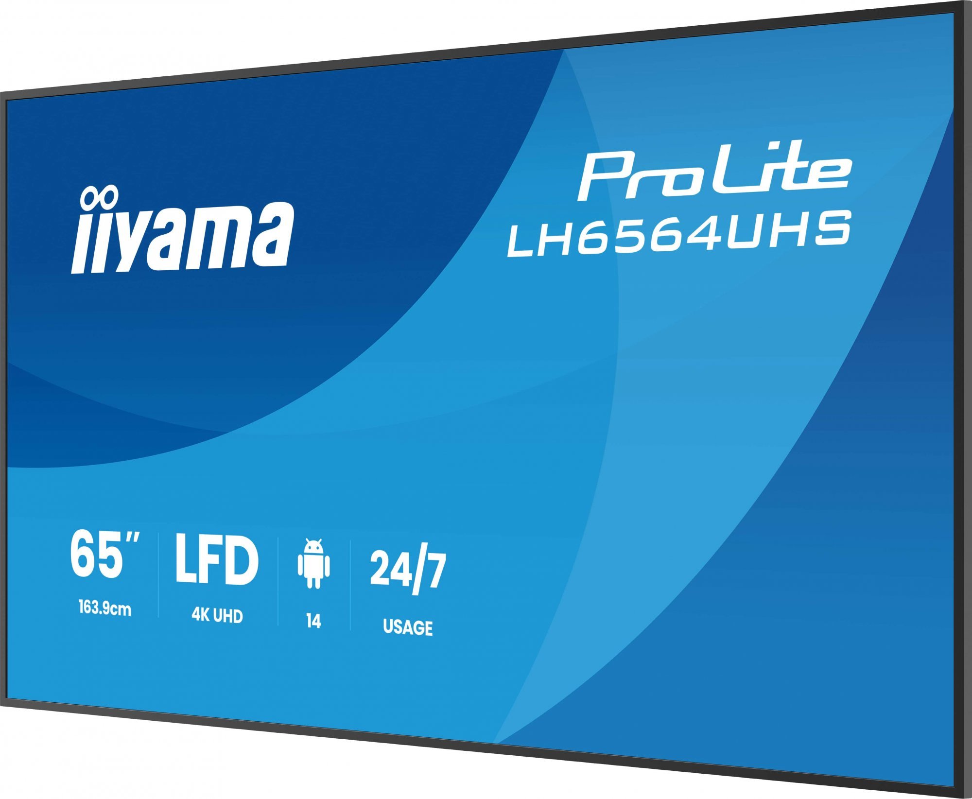 65" iiyama LH6564UHS-B1AG:VA, 4K UHD,Android,24/7