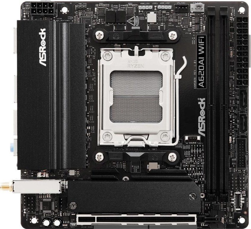 ASRock MB Sc AM5 A620AI WIFI AMD A620A, 2xDDR5, 1xHDMI, WIFI
