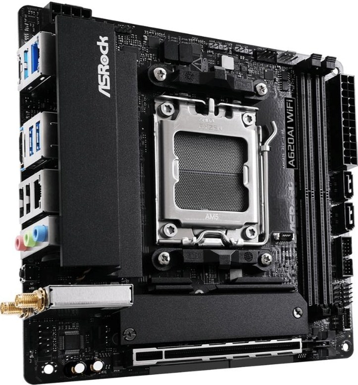 ASRock MB Sc AM5 A620AI WIFI AMD A620A, 2xDDR5, 1xHDMI, WIFI