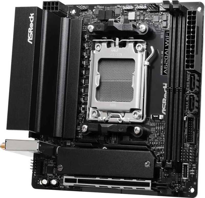 ASRock MB Sc AM5 A620AI WIFI AMD A620A, 2xDDR5, 1xHDMI, WIFI