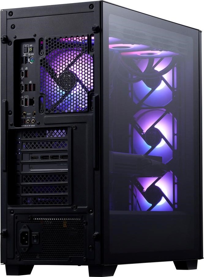 ADATA XPG case VALOR AIR PRO, ATX, Průhledná bočnice, 4x 120mm ARGB Fan, Černá