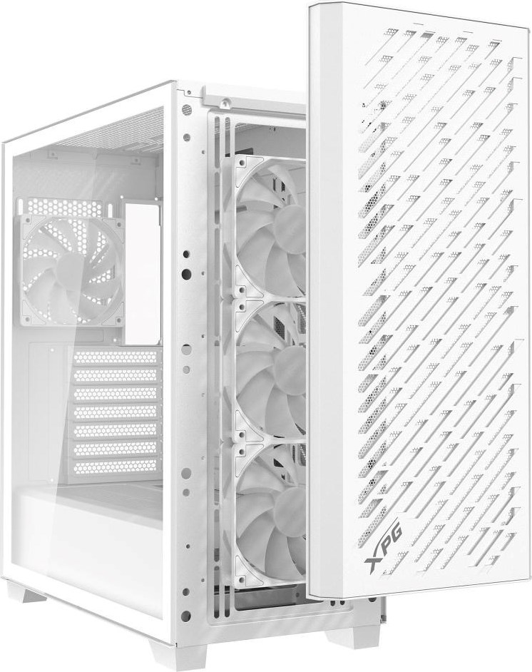 ADATA XPG case VALOR AIR PRO, ATX, Průhledná bočnice, 4x 120mm ARGB Fan, Bílá