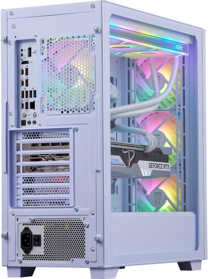 ADATA XPG case VALOR AIR PRO, ATX, Průhledná bočnice, 4x 120mm ARGB Fan, Bílá