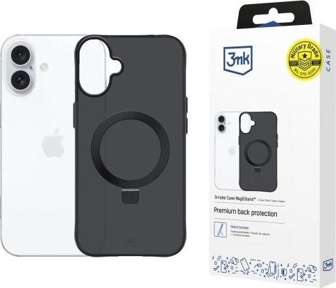 3mk ochranný kryt Smoke Case Mag&Stand pro Apple iPhone 17