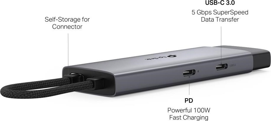 TP-Link UH5020C USB-C hub 5v1 (2x USB3.2Gen1,2xUSB-C3.2Gen1, 1xHDMI, PD 100W)