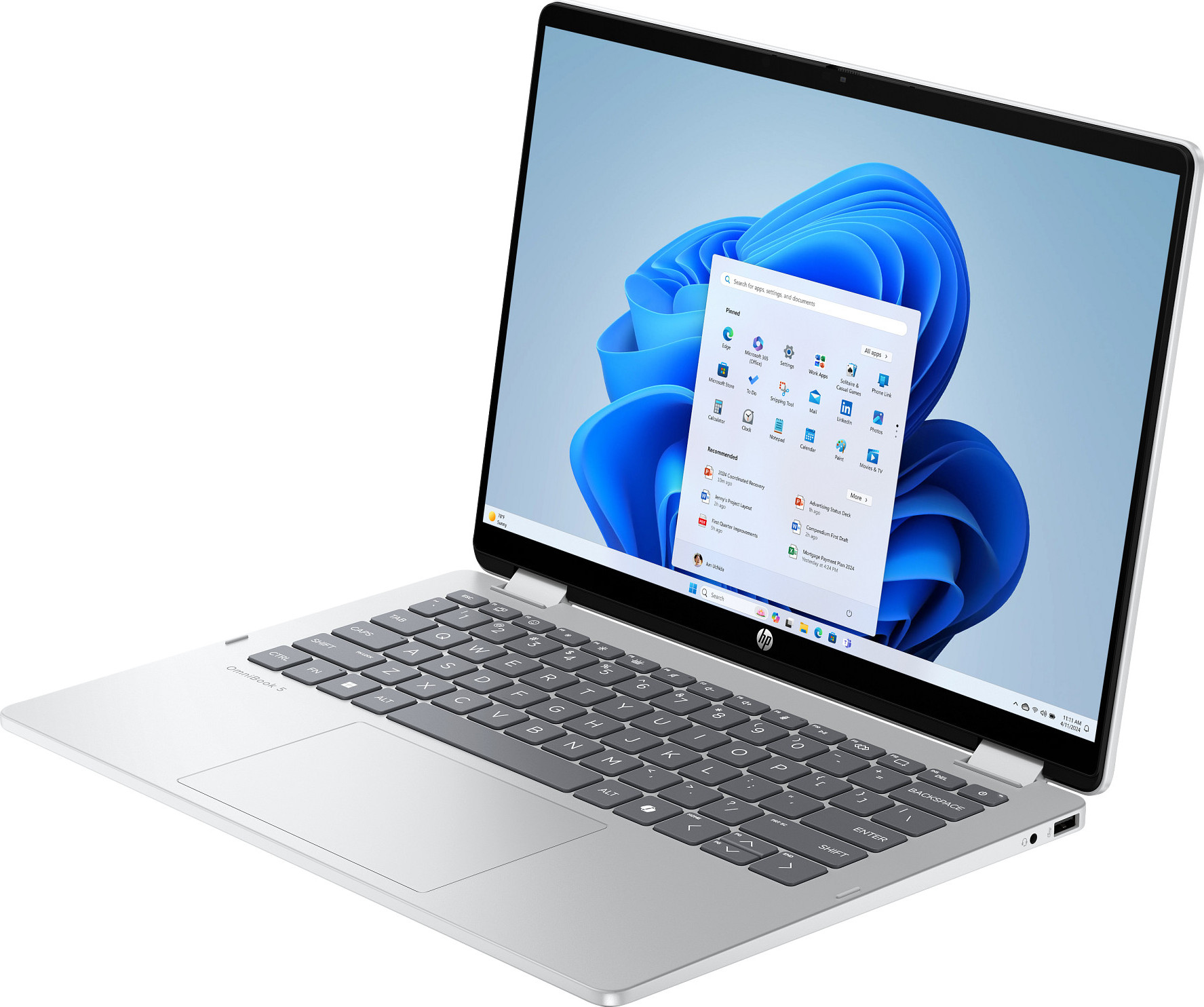 HP Inc. NTB HP OmniBook 5 Flip 14-fp0004nc, Core 7-150U, Touch/14" 2K OLED, 16GB LPDDR, 1TB, Win 11, 3m GamePass