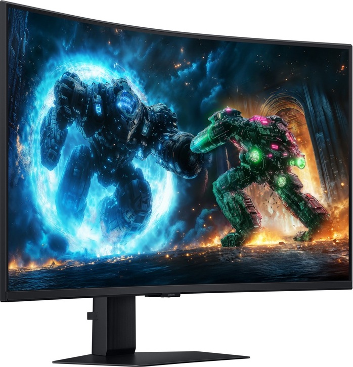 SAMSUNG MT LED LCD Monitor 37" (G75F) - Prohnutý, VA, 4K UHD, 1ms, 165hz, DP, HDMI