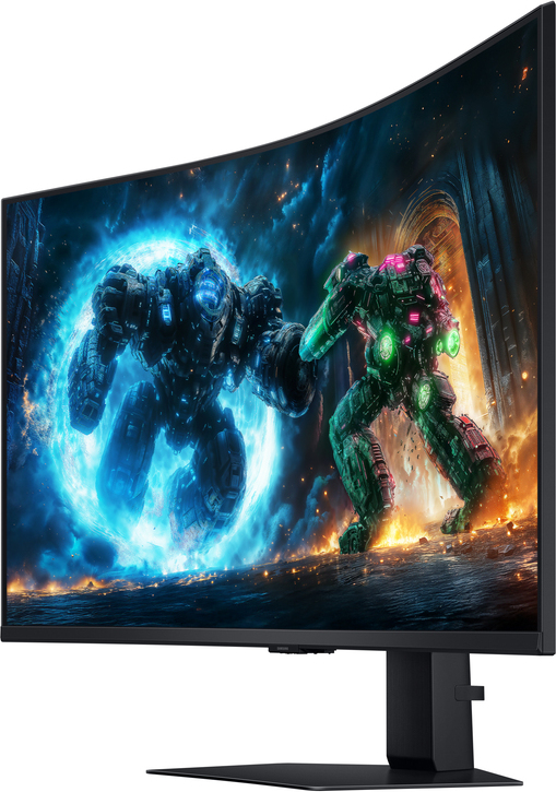 SAMSUNG MT LED LCD Monitor 37" (G75F) - Prohnutý, VA, 4K UHD, 1ms, 165hz, DP, HDMI