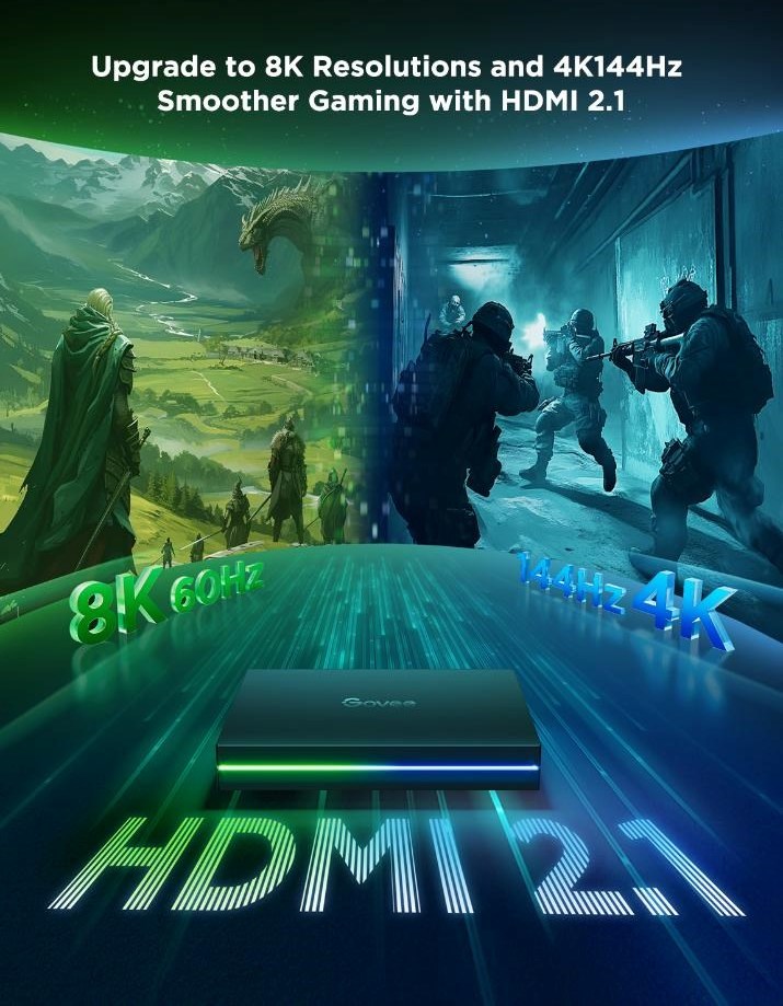 Govee AI Sync Box Kit 2 Smart sada PC osvětlení 27-34" + LED panely