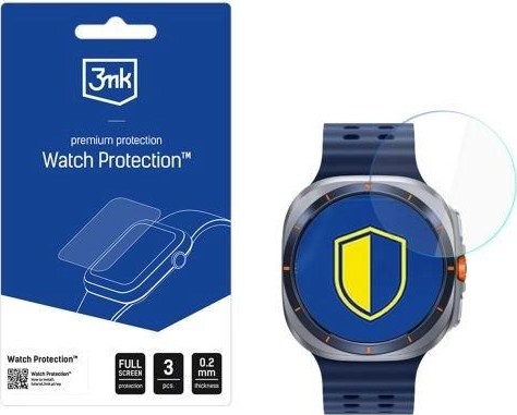 3mk hybridní sklo Watch Protection FlexibleGlass pro Samsung Galaxy Watch Ultra 2025
