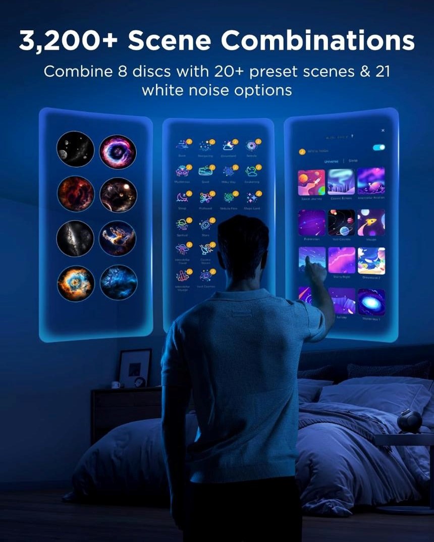 Govee Galaxy Light Projector 2 Pro Matter s reproduktorem