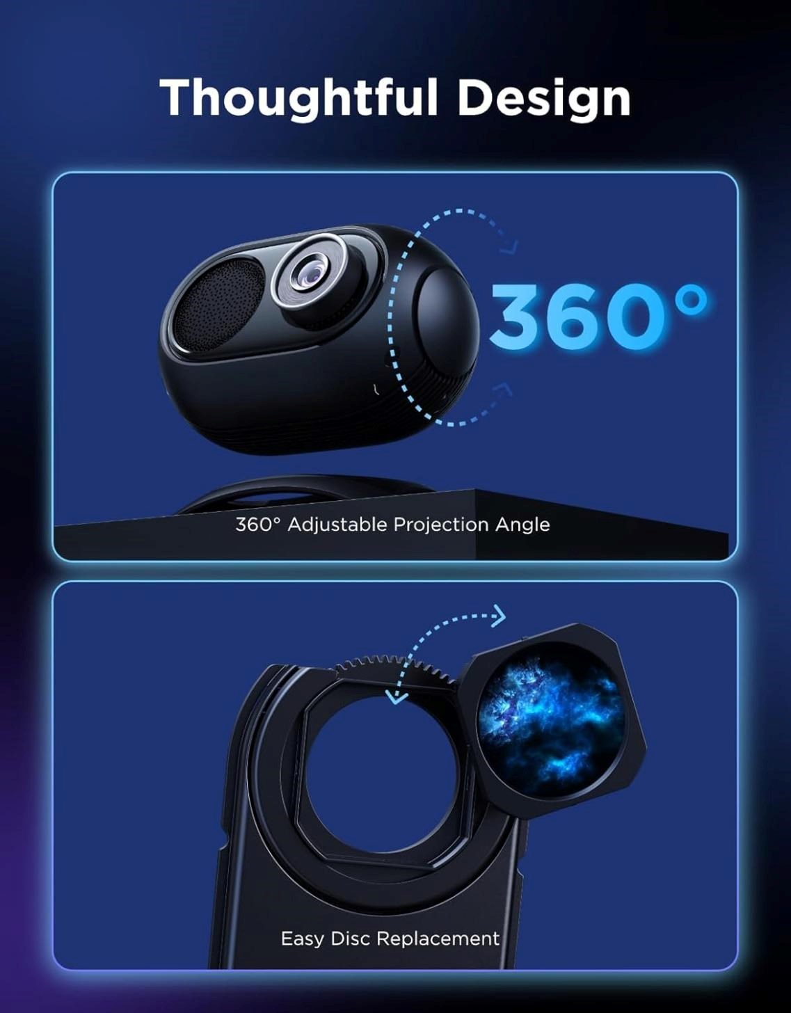 Govee Galaxy Light Projector 2 Pro Matter s reproduktorem